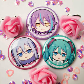 58mm Button Pins
