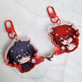 2" Heart Magnet Charms